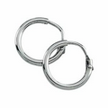 Ladies' Platinum 10 Mm Hoop Earring